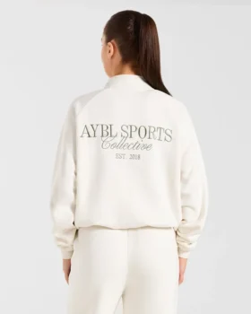 Pull oversize à fermeture éclair 1/4 Sports Collective