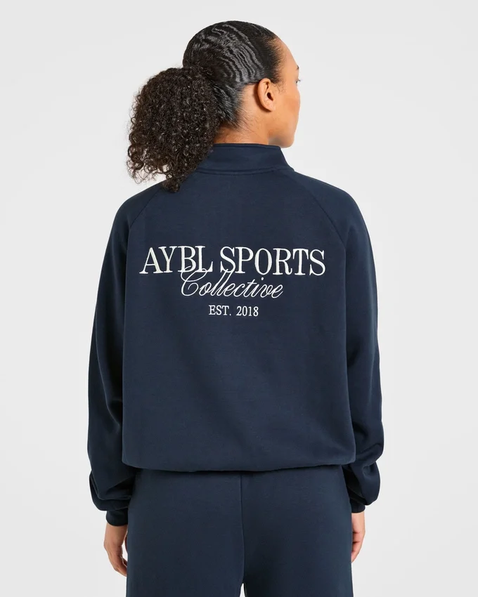 Pull oversize à fermeture éclair 1/4 Sports Collective
