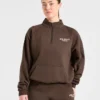 Pull oversize à fermeture éclair 1/4 Sports Collective