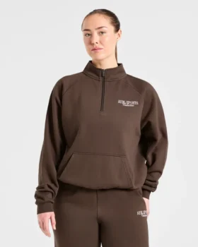 Pull oversize à fermeture éclair 1/4 Sports Collective