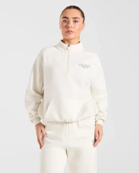 Pull oversize à fermeture éclair 1/4 Sports Collective