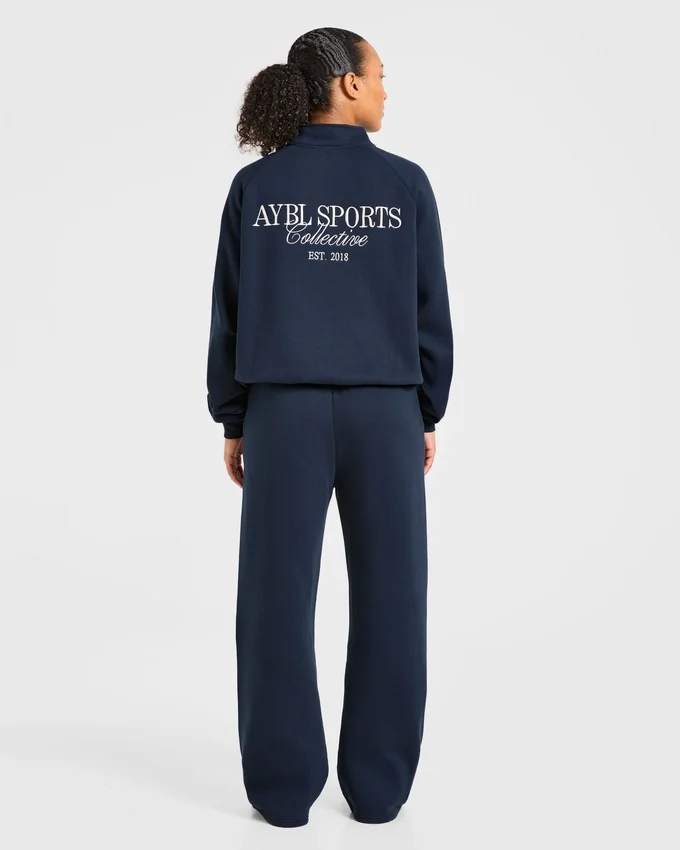 Pull oversize à fermeture éclair 1/4 Sports Collective