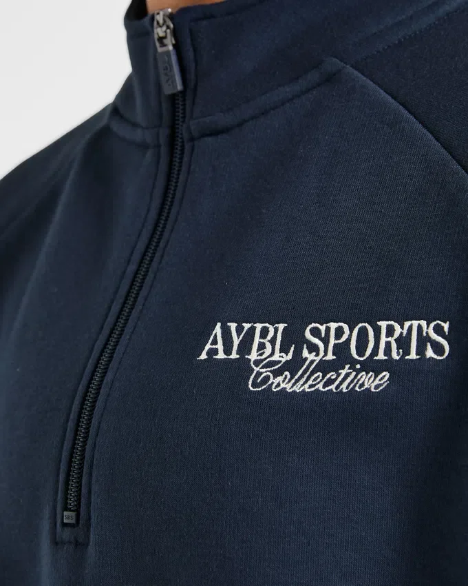 Pull oversize à fermeture éclair 1/4 Sports Collective