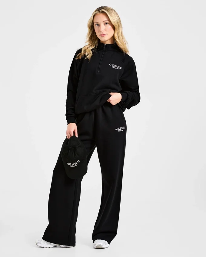 Pull oversize à fermeture éclair 1/4 Sports Collective