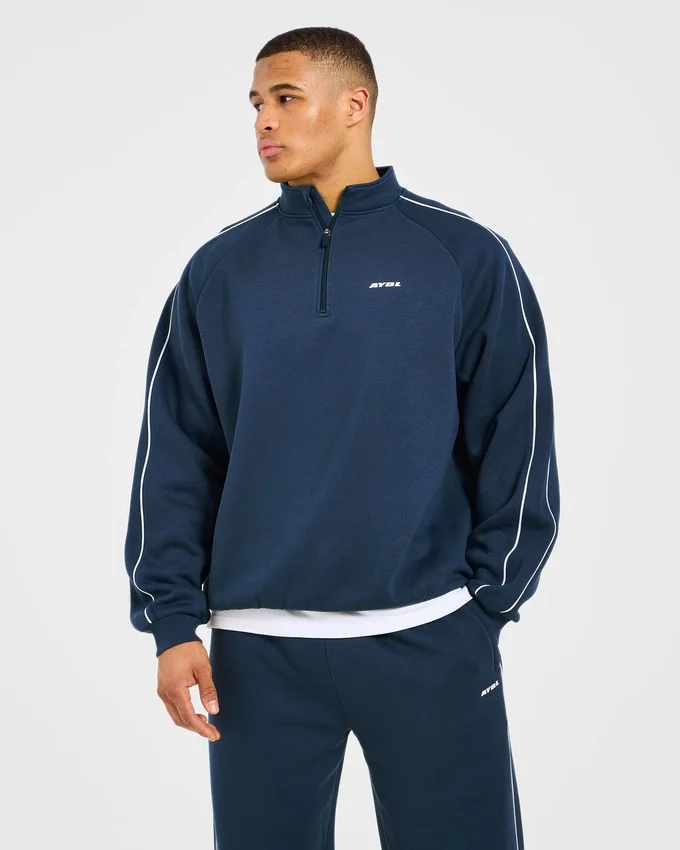 Pull oversize Restore à fermeture éclair 1/4