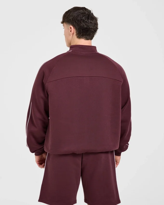 Pull oversize Restore à fermeture éclair 1/4