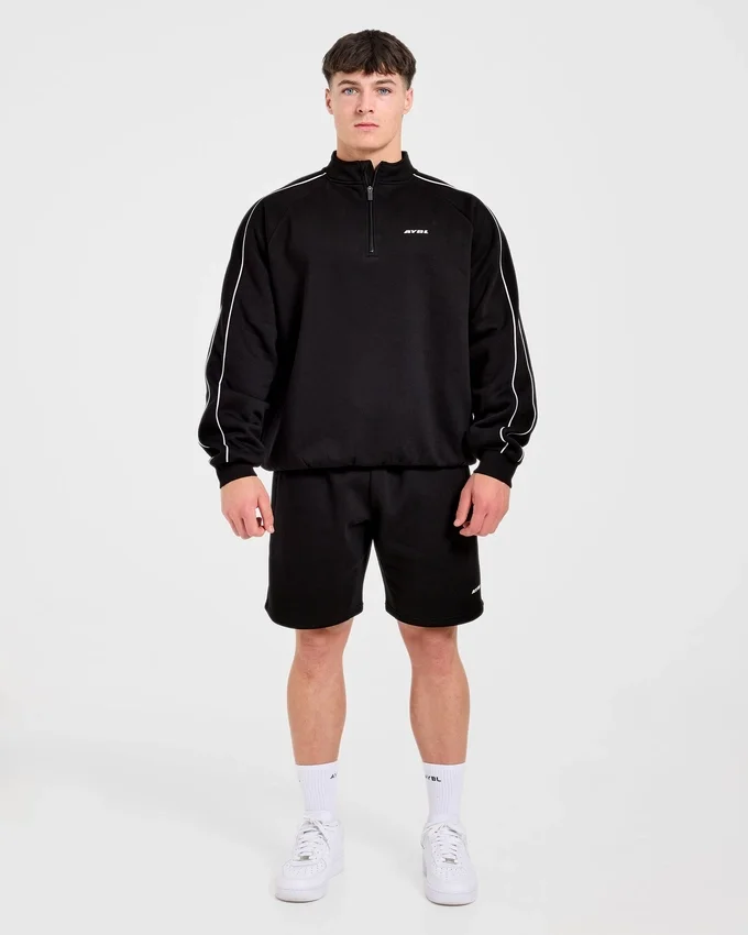 Pull oversize Restore à fermeture éclair 1/4