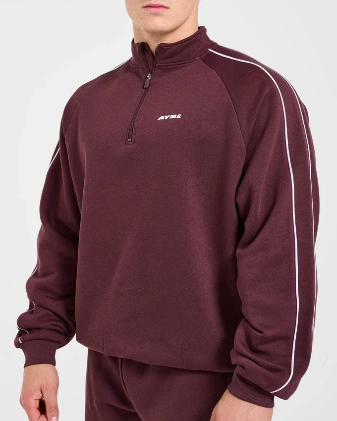Pull oversize Restore à fermeture éclair 1/4