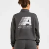 Pull oversize Retro Athletics à fermeture éclair 1/4