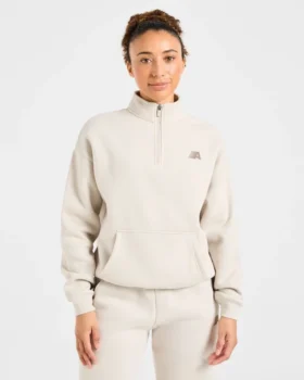 Pull oversize Retro Athletics à fermeture éclair 1/4