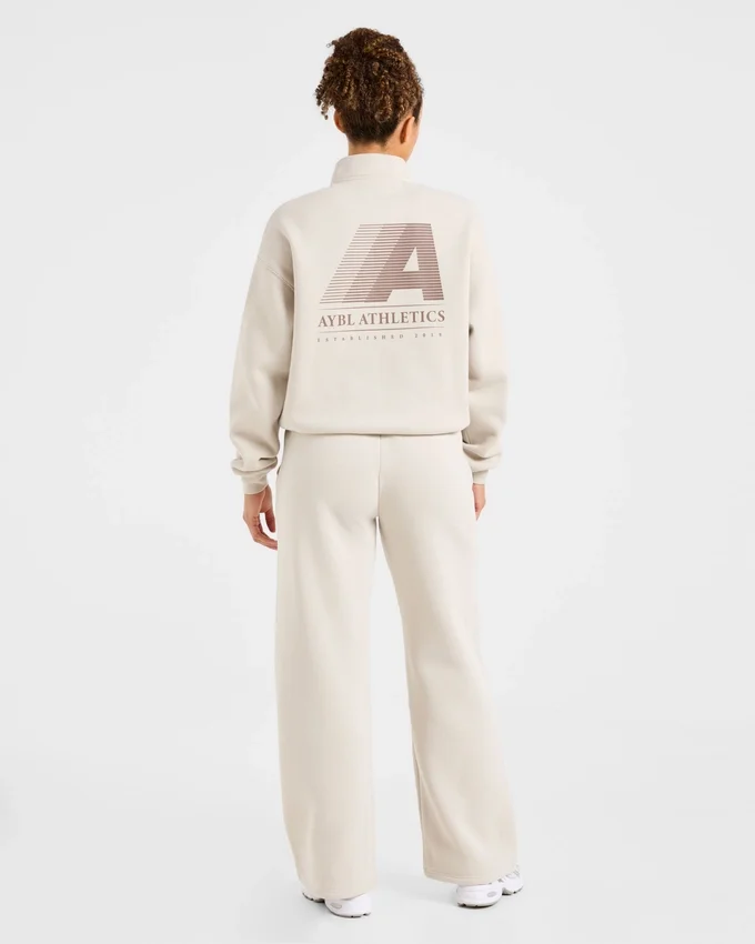Pull oversize Retro Athletics à fermeture éclair 1/4