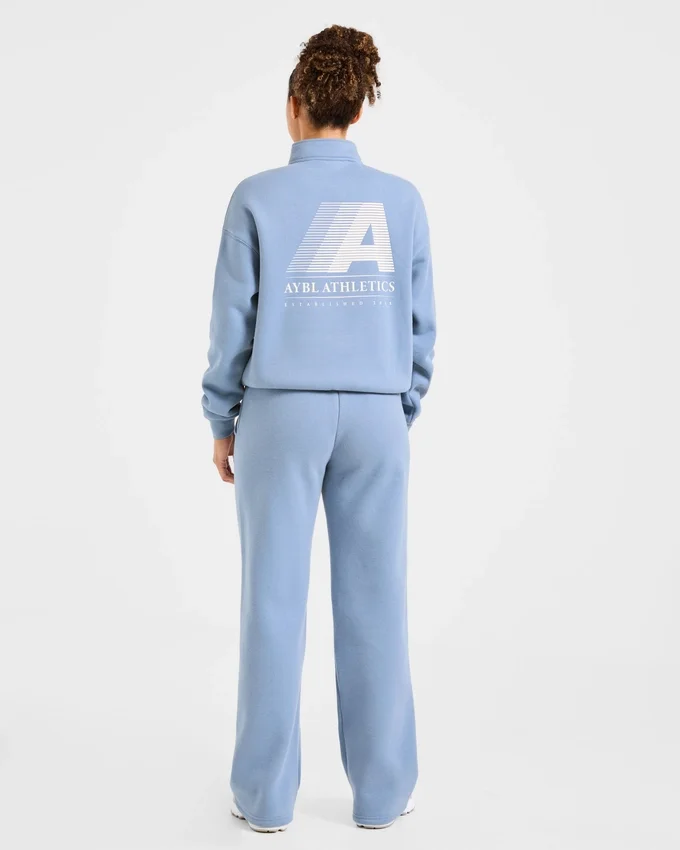 Pull oversize Retro Athletics à fermeture éclair 1/4