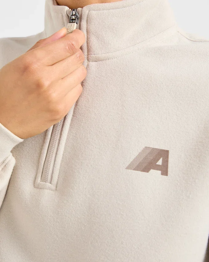Pull oversize Retro Athletics à fermeture éclair 1/4