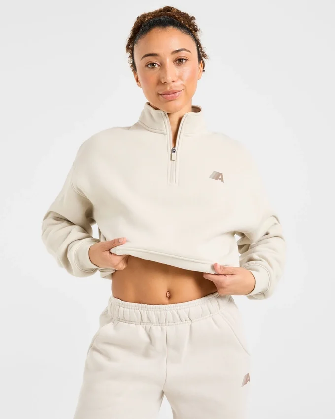 Pull oversize Retro Athletics à fermeture éclair 1/4