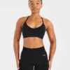 Soutien-gorge de sport à bretelles et col en V « Essential »