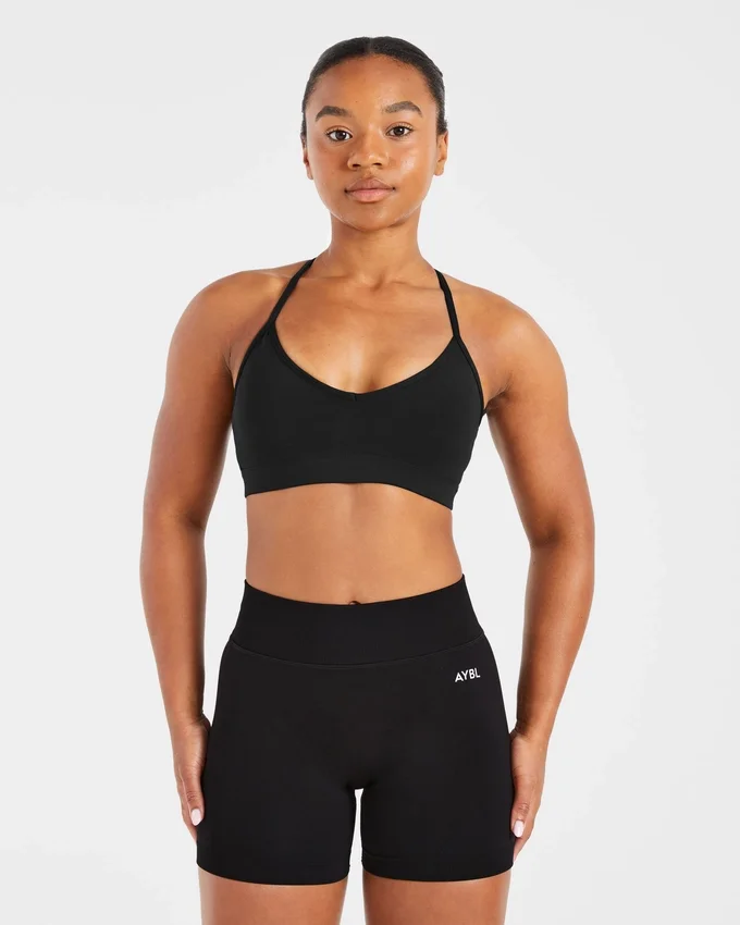 Soutien-gorge de sport à bretelles et col en V « Essential »