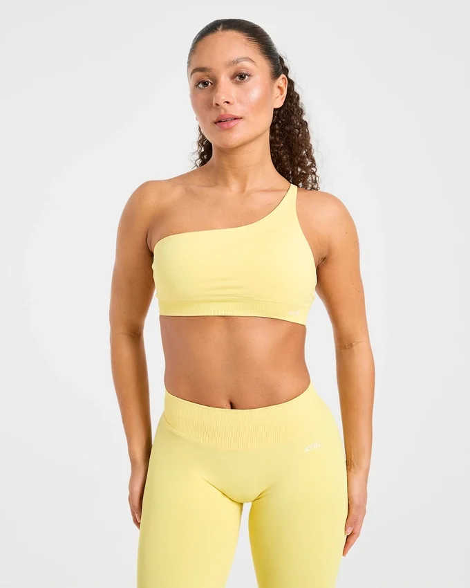 Soutien-gorge de sport sans coutures à une épaule Enhance
