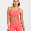 Soutien-gorge de sport sans coutures à une épaule Enhance