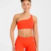 Soutien-gorge de sport sans coutures à une épaule Enhance