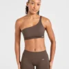 Soutien-gorge de sport sans coutures à une épaule Enhance
