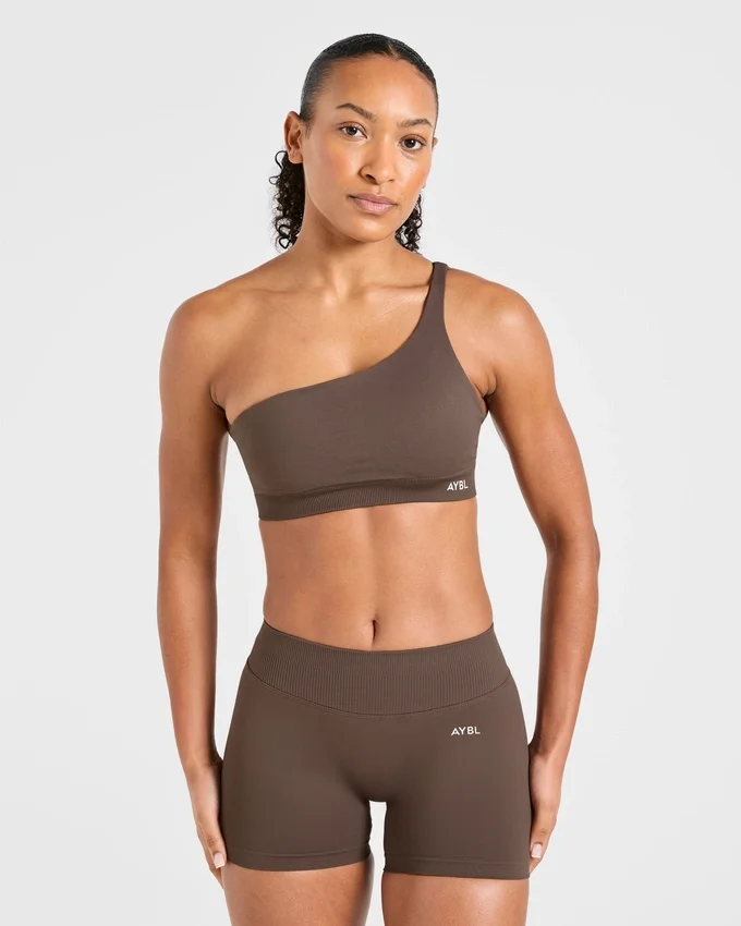 Soutien-gorge de sport sans coutures à une épaule Enhance