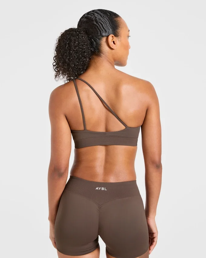 Soutien-gorge de sport sans coutures à une épaule Enhance