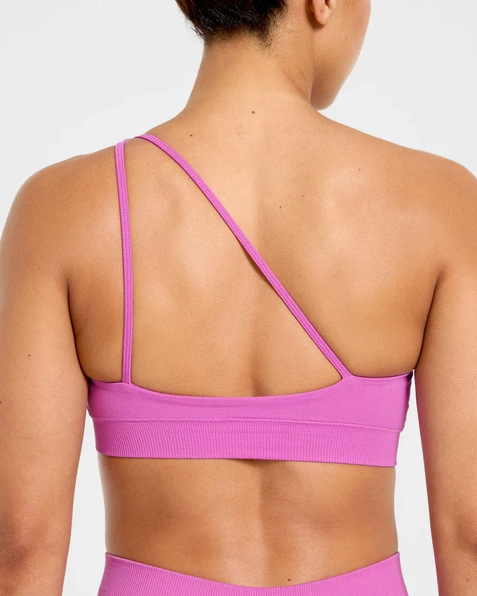Soutien-gorge de sport sans coutures à une épaule Enhance