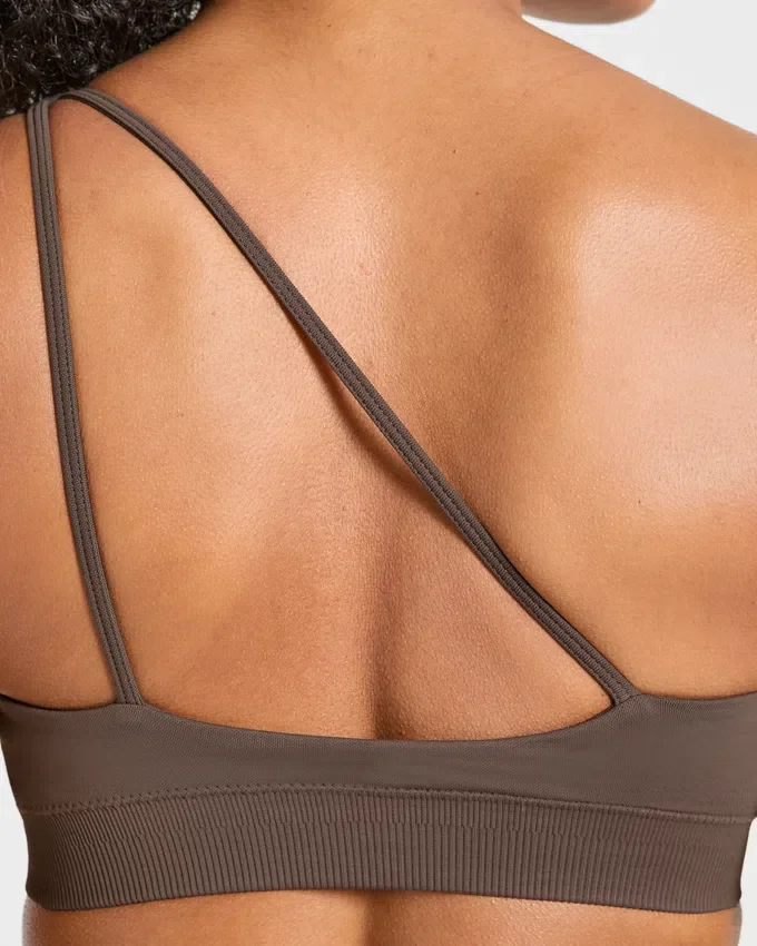 Soutien-gorge de sport sans coutures à une épaule Enhance