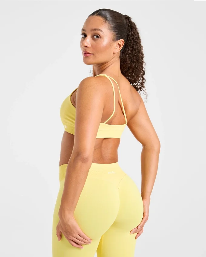 Soutien-gorge de sport sans coutures à une épaule Enhance