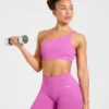 Soutien-gorge de sport sans coutures à une épaule Enhance