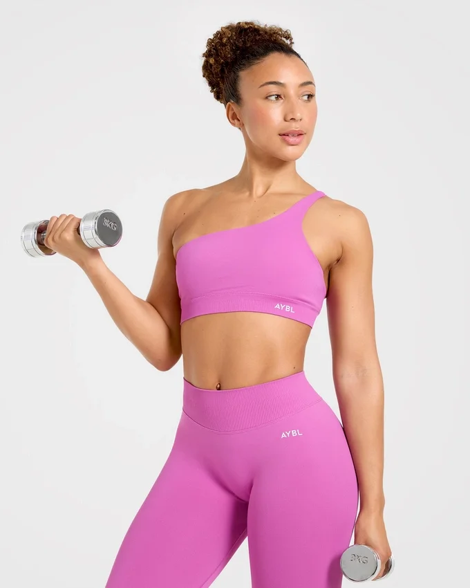 Soutien-gorge de sport sans coutures à une épaule Enhance