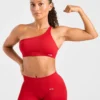 Soutien-gorge de sport sans coutures à une épaule Enhance