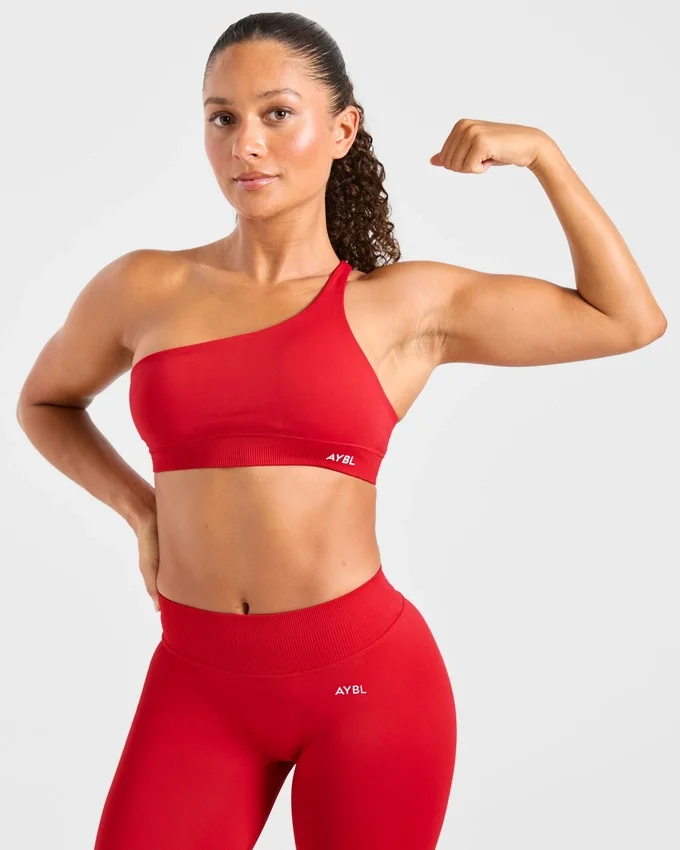Soutien-gorge de sport sans coutures à une épaule Enhance