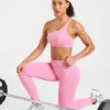 Soutien-gorge de sport sans coutures à une épaule Enhance