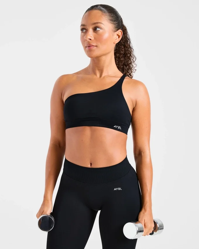 Soutien-gorge de sport sans coutures à une épaule Enhance