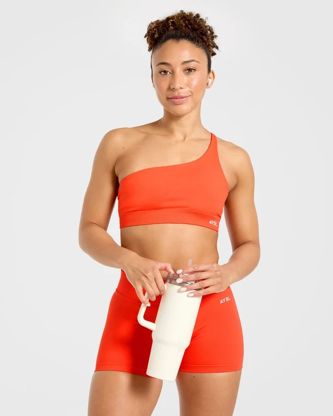Soutien-gorge de sport sans coutures à une épaule Enhance
