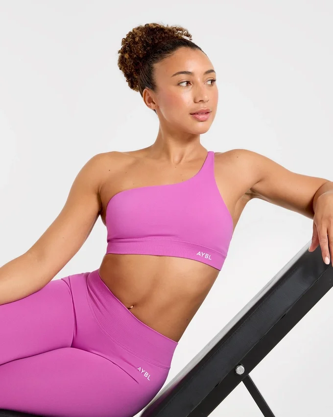 Soutien-gorge de sport sans coutures à une épaule Enhance