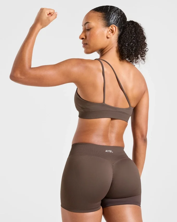 Soutien-gorge de sport sans coutures à une épaule Enhance