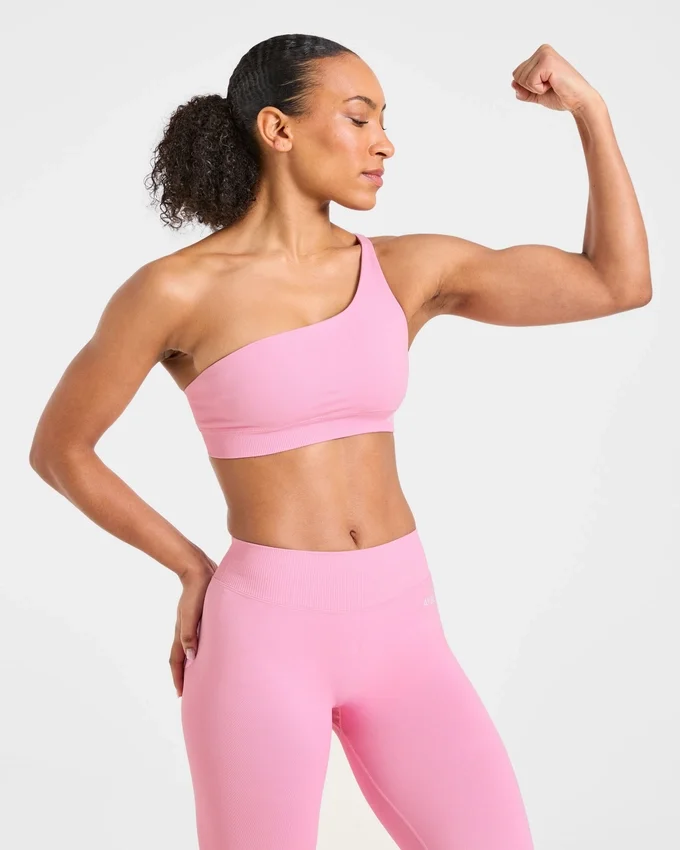Soutien-gorge de sport sans coutures à une épaule Enhance