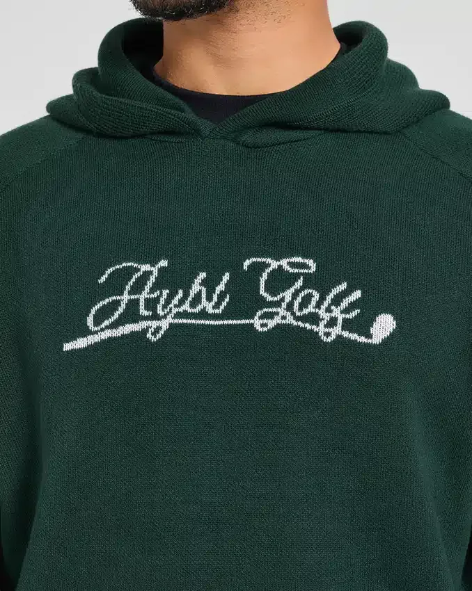 Sweat à capuche en maille « Golf Club »