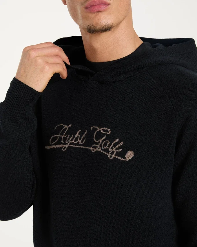 Sweat à capuche en maille « Golf Club »