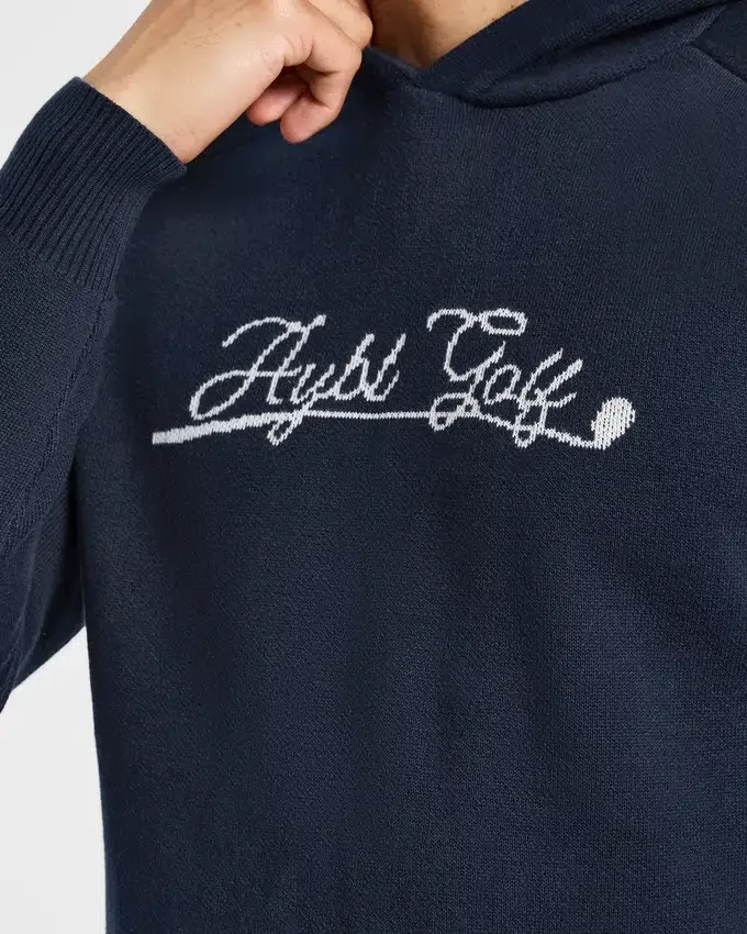 Sweat à capuche en maille « Golf Club »