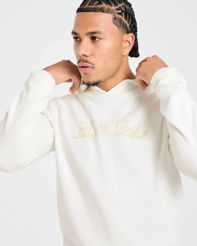 Sweat à capuche en maille « Golf Club »