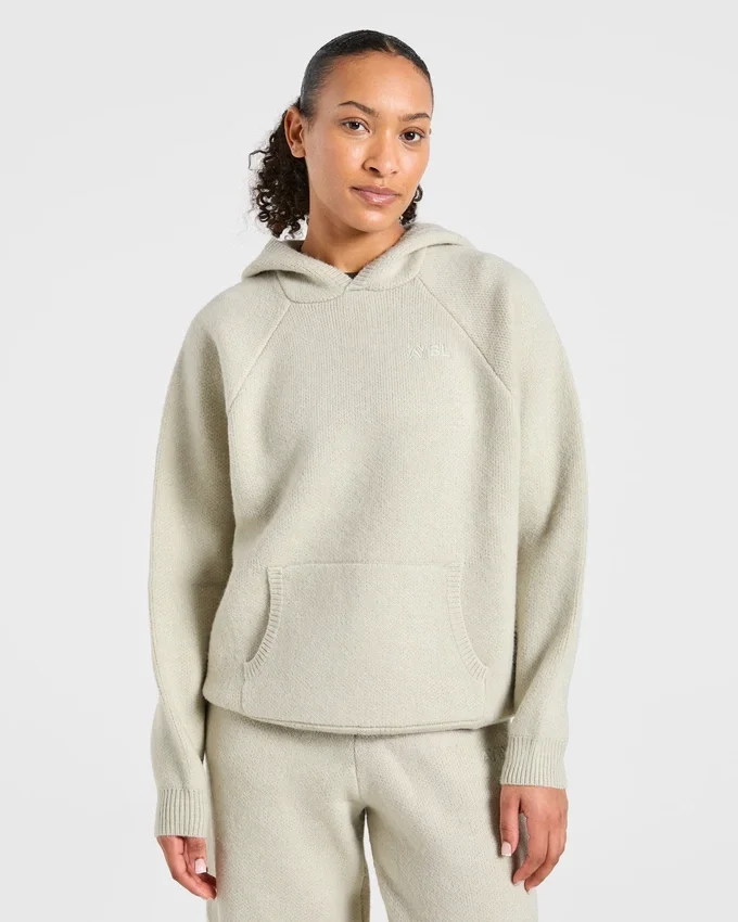 Sweat à capuche en maille oversize tout doux
