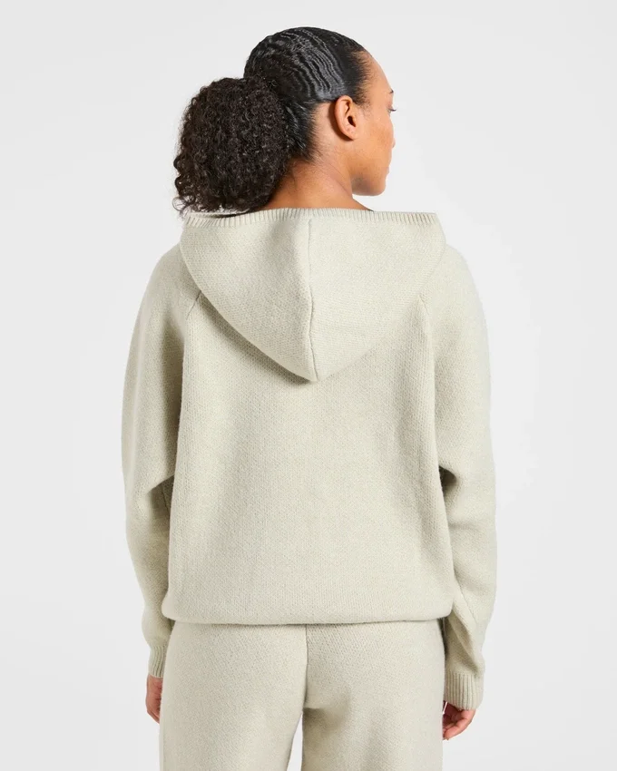 Sweat à capuche en maille oversize tout doux