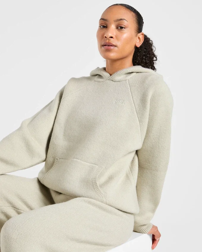 Sweat à capuche en maille oversize tout doux