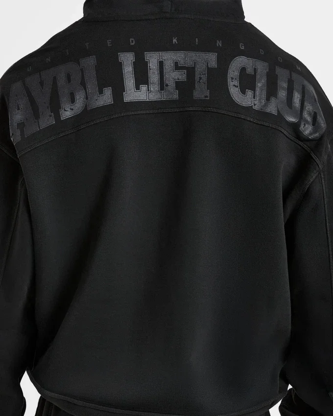 Sweat à capuche Lift Club effet vieilli