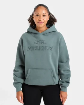 Sweat à capuche oversize avec application « Athletics »