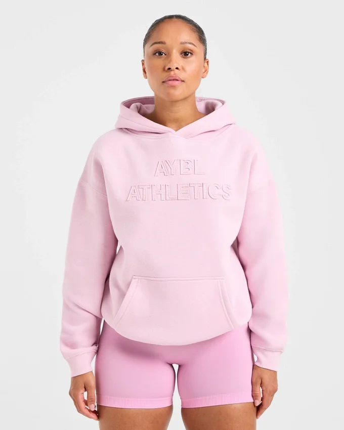Sweat à capuche oversize avec application « Athletics »