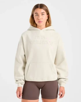 Sweat à capuche oversize avec application « Athletics »